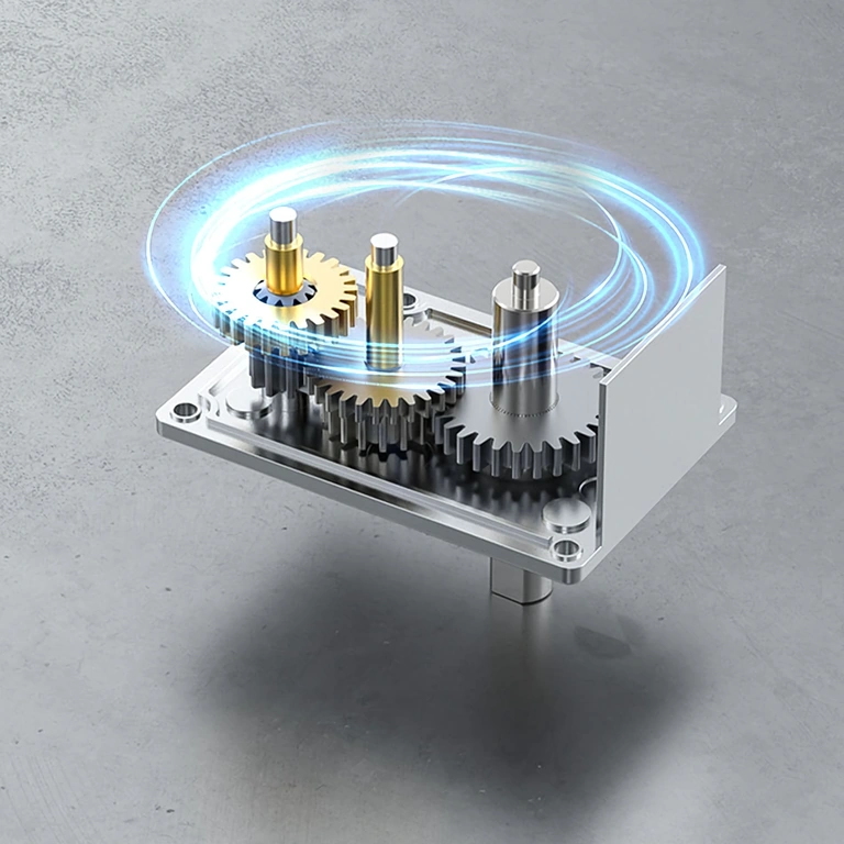 Billede af 12V worm gear motor monteret i aktuator eller automatisk system