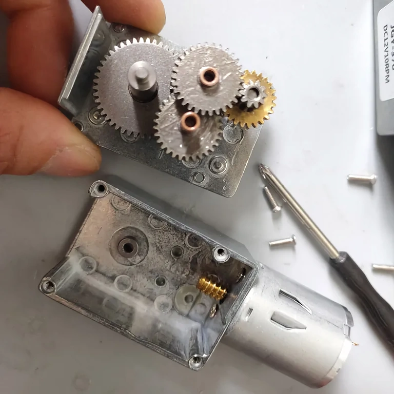 Oversigt over 12V GY-370 gearmotor med alle detaljer