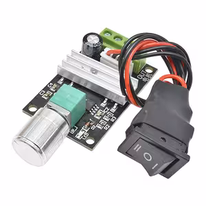 DC motor controller 6V 12V 24V 3A – PWM variator med retning switch, spændingsregulator