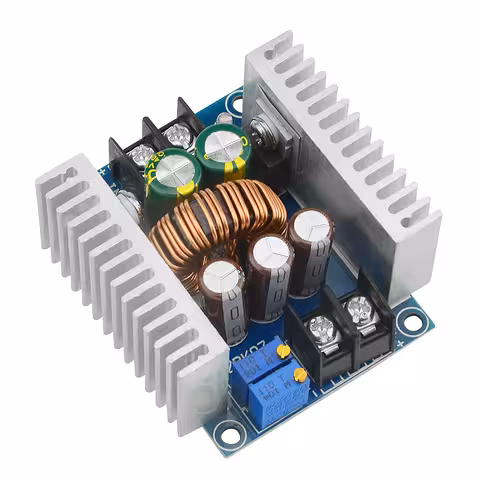 Step Down 20A 300W — justerbar DC-DC nedtrapper 6–40V → 1,2–36V, CC/CV modul