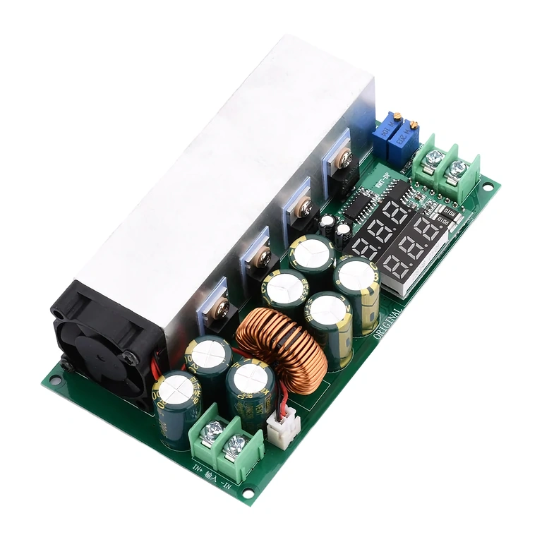 Bundvisning af DC12–80V 20A Buck-modul