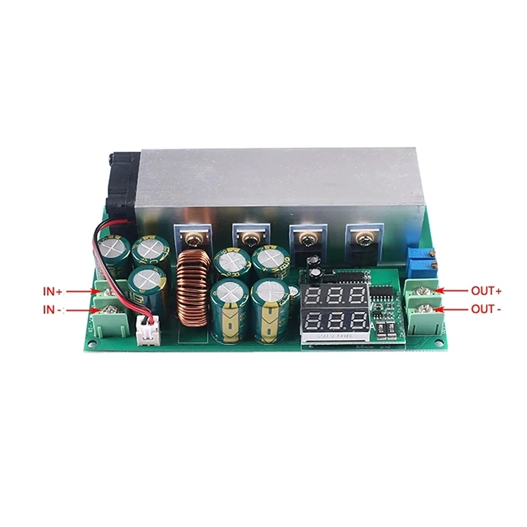 Generel visning af DC12–80V 20A Buck-modul