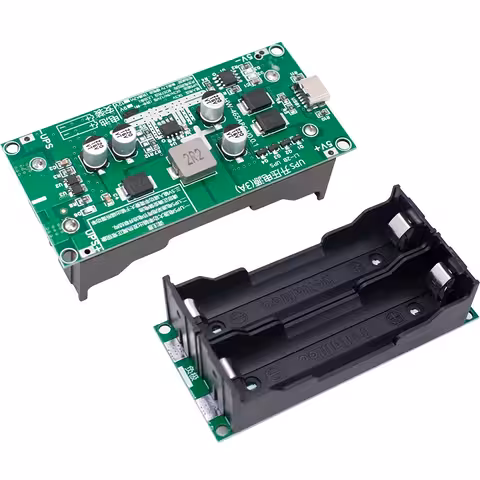 Mini UPS modul 5V/12V – DC UPS modul med opladning til 18650 batterier