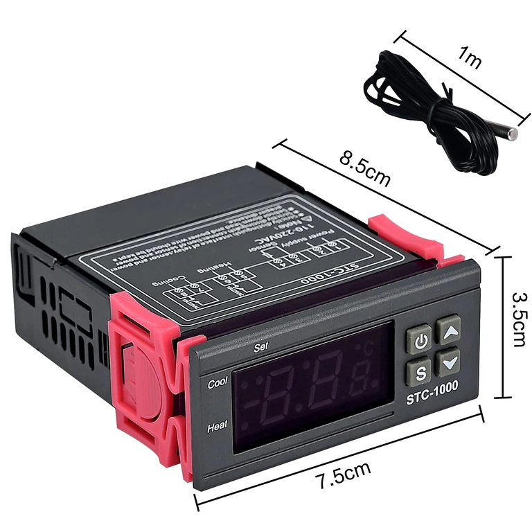 DC-DC Step-Down 600W 25A monteret – sidevisning, ideel til test, prototyper og præcise strømforsyninger