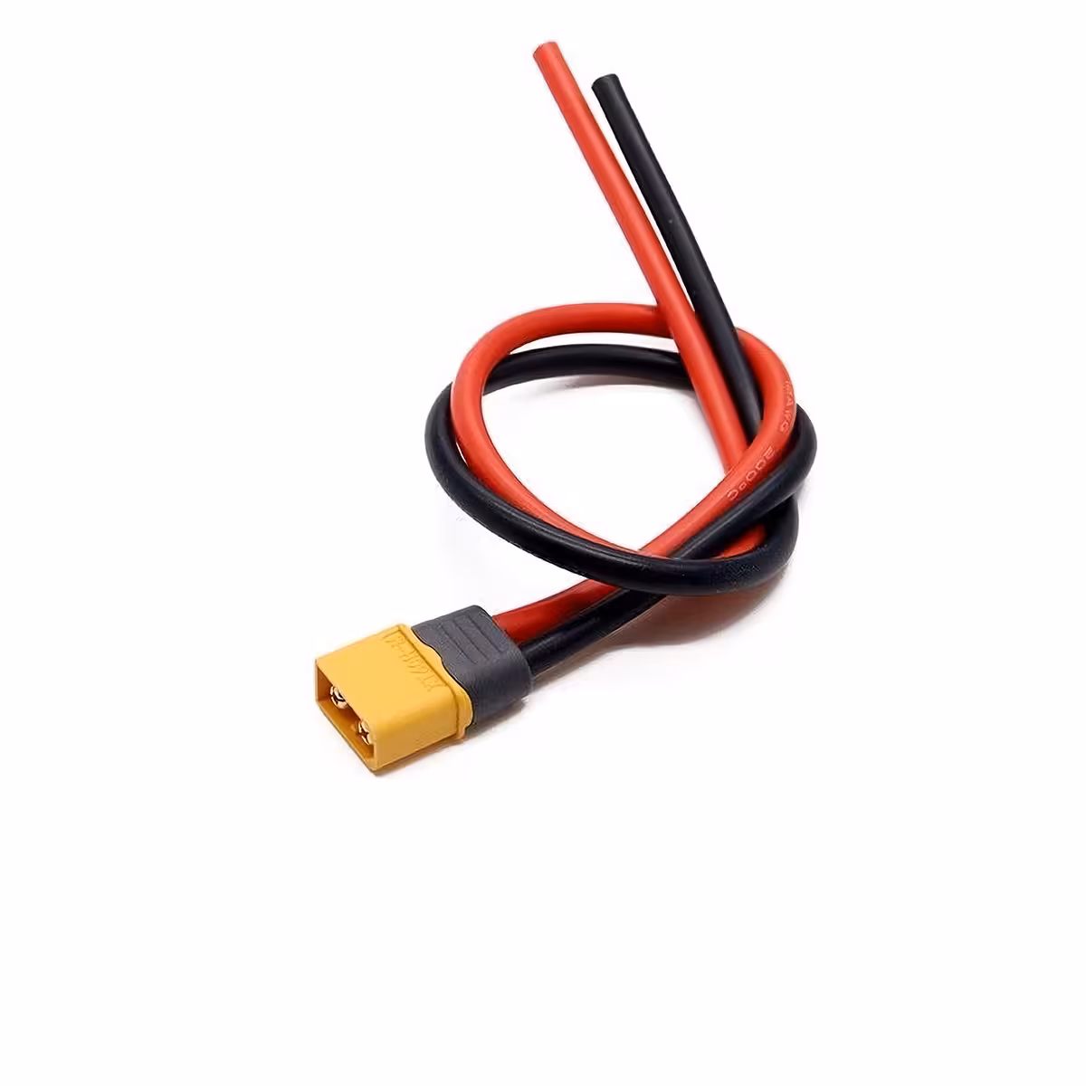 Billede med nøjagtige dimensioner af BMS 2S 20A 7,4V-modul til kontrol af kompatibilitet i projekter