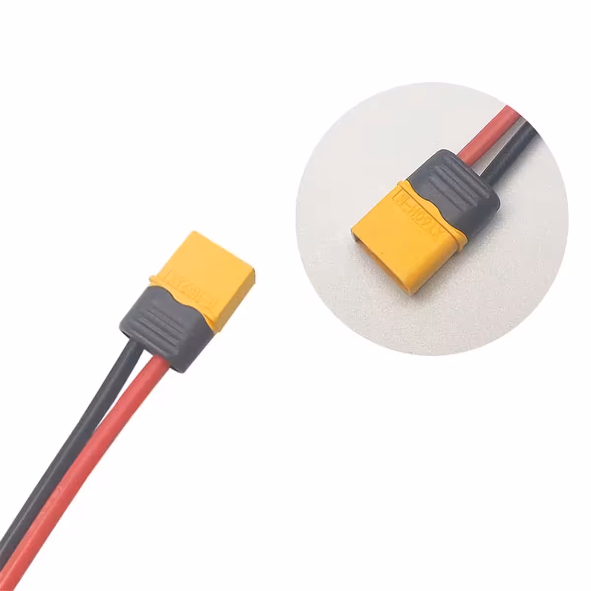 Frontvisning af sæt med 2 stk. BMS 2S 20A 7,4V-moduler med balancering