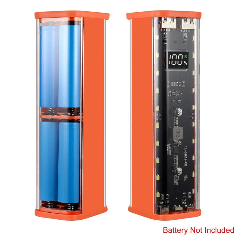 Sidevisning af digitalt modul med batteriprocentvisning og voltmeter, kompatibel med Li-ion- og LiFePO4-batterier til elcykel, løbehjul og el-scooter