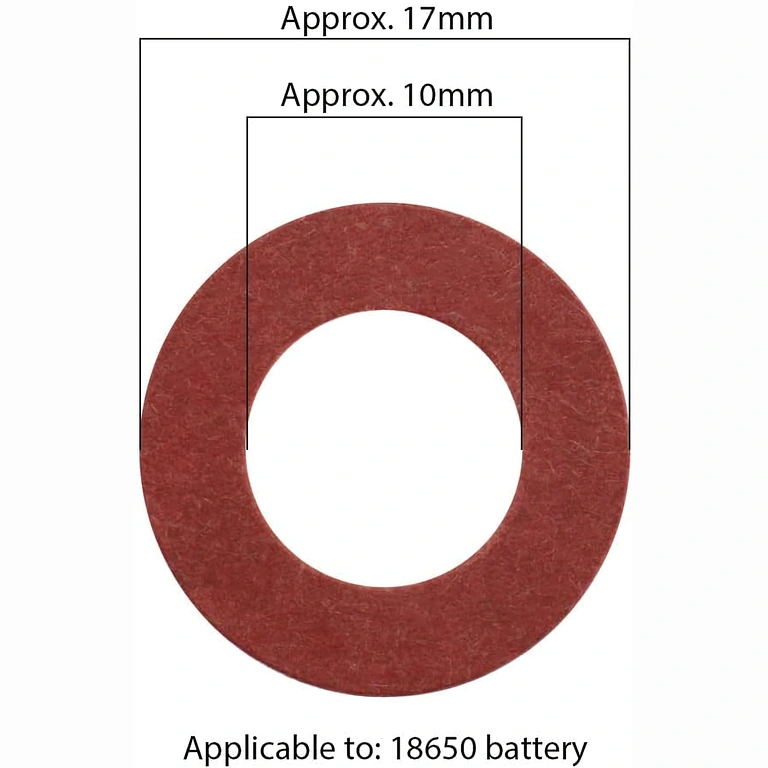 Præcise mål 17,8 × 10,5 × 0,3 mm for isoleringspapir til 18650