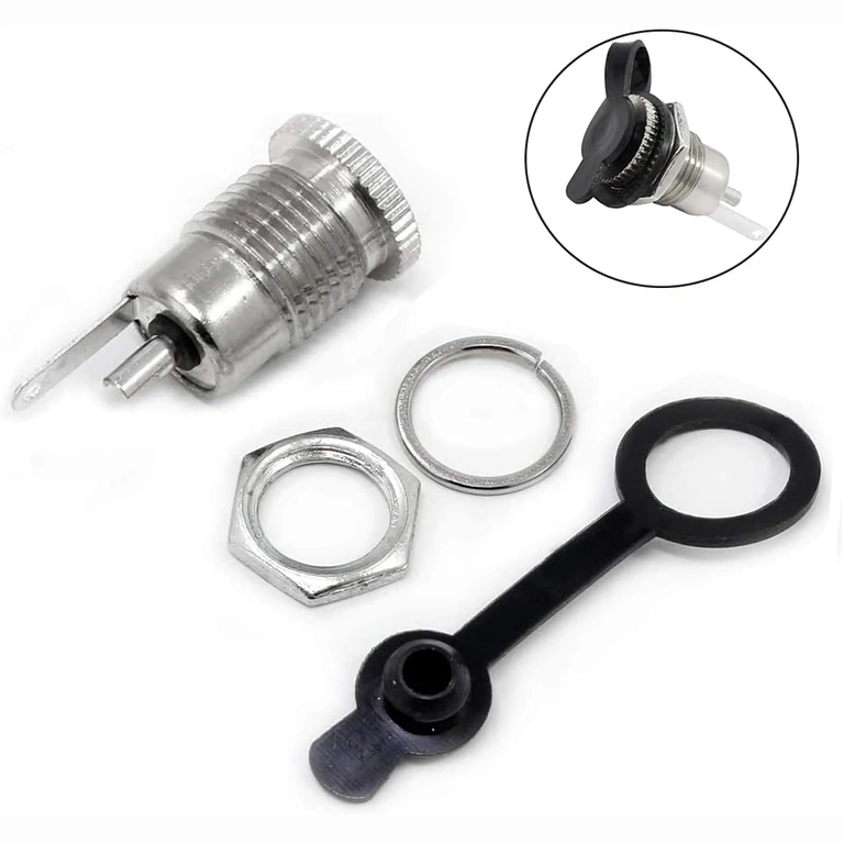 Sæt med 5 stk. DC-stik 12V 5,5 × 2,1 mm – emballage