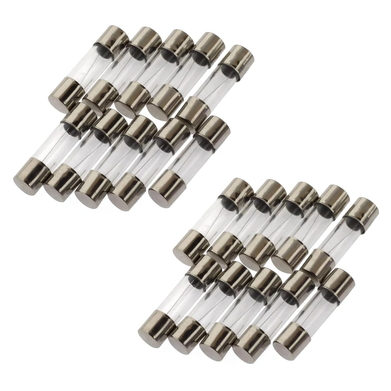 Glassikring 10A 5 × 20 mm monteret i elektrisk apparat