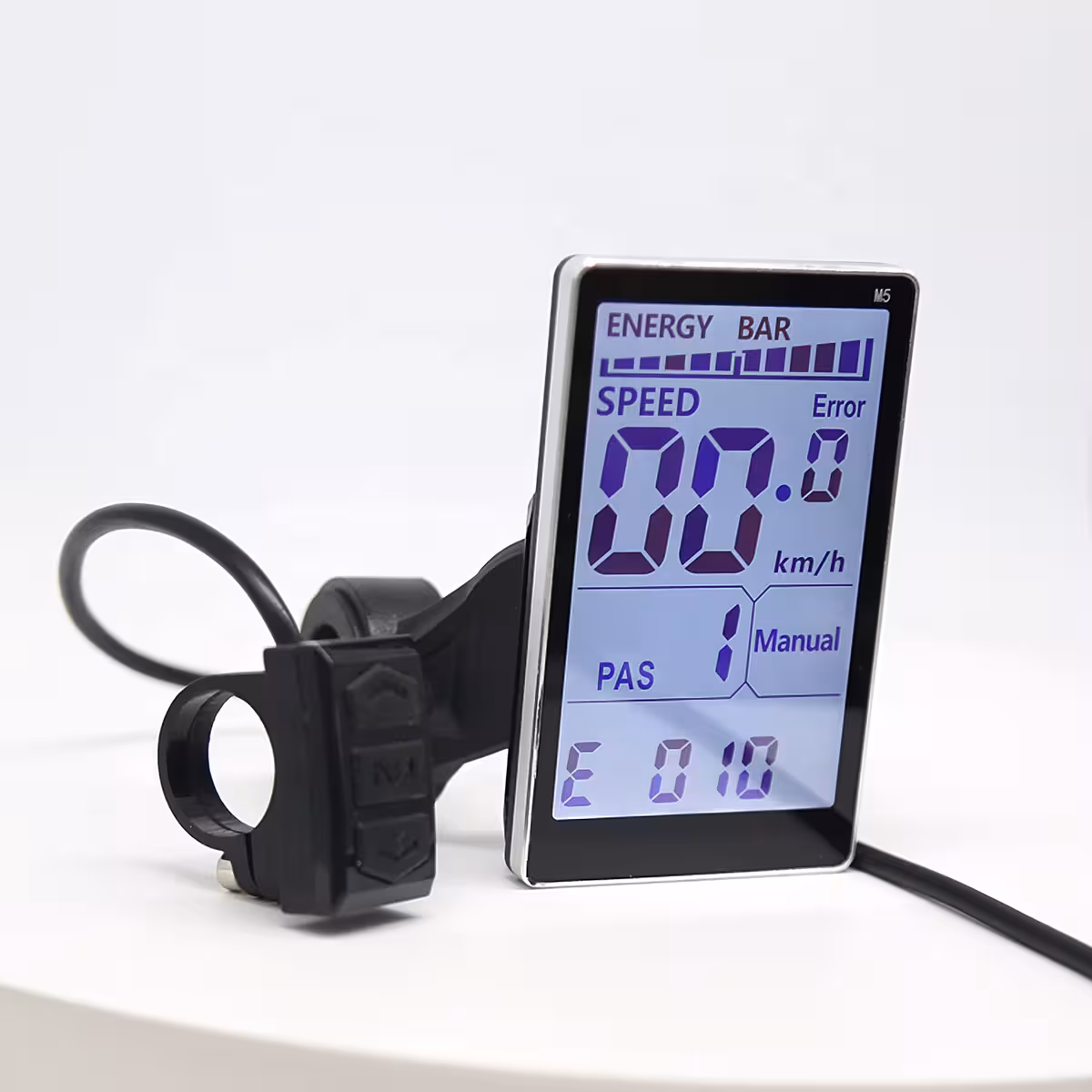 Justering af baggrundsbelysning på Display M5 til elcykel 500W–1000W