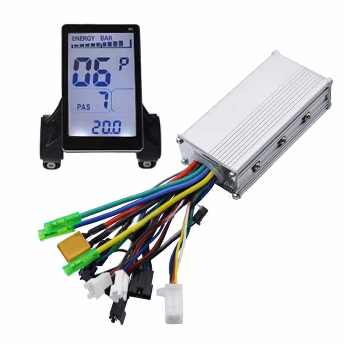 Frontvisning af controller og Display M5 til elcykel 500W–1000W