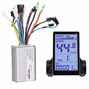 Komplet billede af controller + Display M5 kit til elcykel 500W–1000W