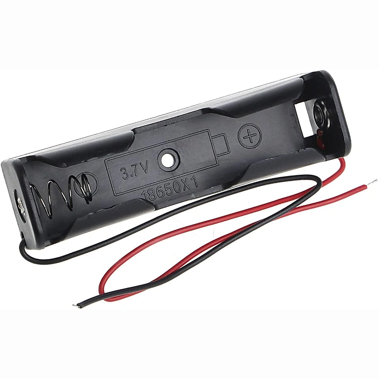 Sidevisning holder 18650 batteriholder sidevisning