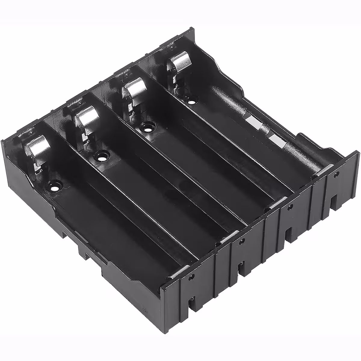 18650 batteriholder 4 slots – sidevisning
