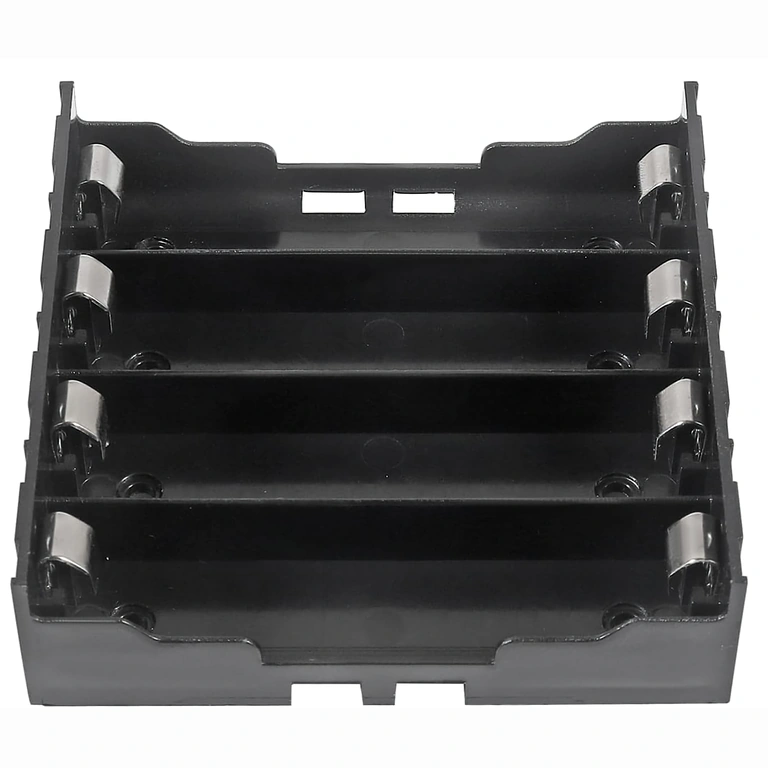 Topvisning 4-slot holder 18650 batteriholder 4 slots – topvisning