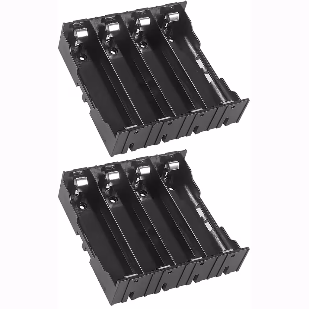 18650 batteriholder 4 slots – parallelforbindelse