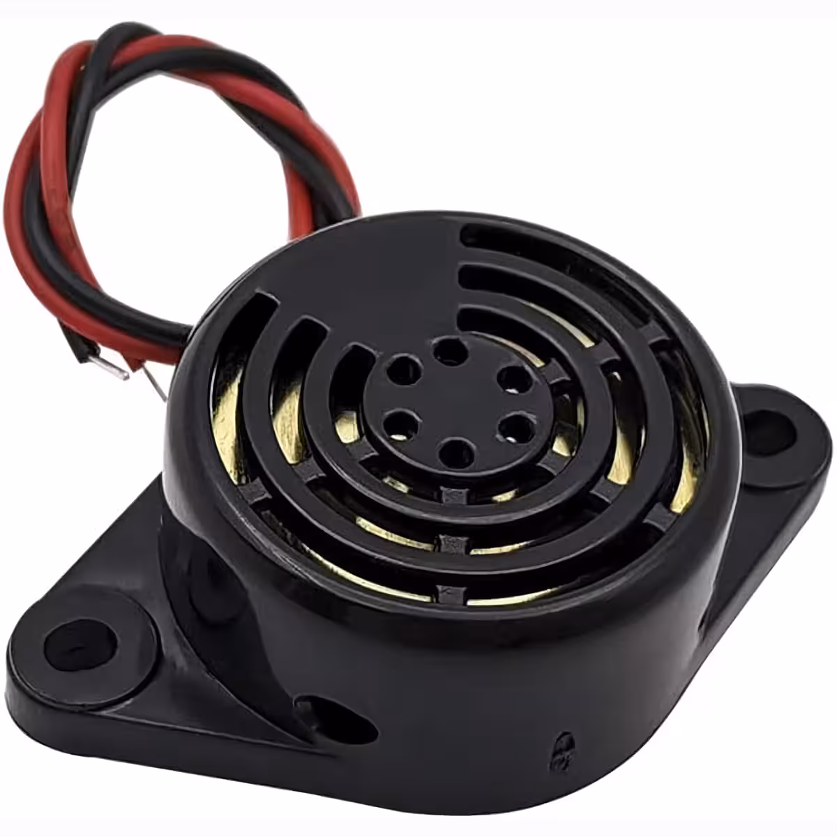 Aktiv piezoelektrisk buzzer 3–24V kontinuerlig lyd 100dB