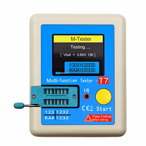 Tester til transistorer, kondensatorer og dioder LCR-T7