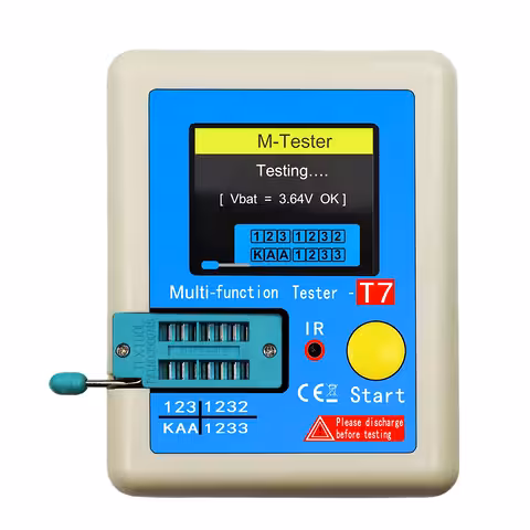 Tester til transistorer, kondensatorer og dioder LCR-T7