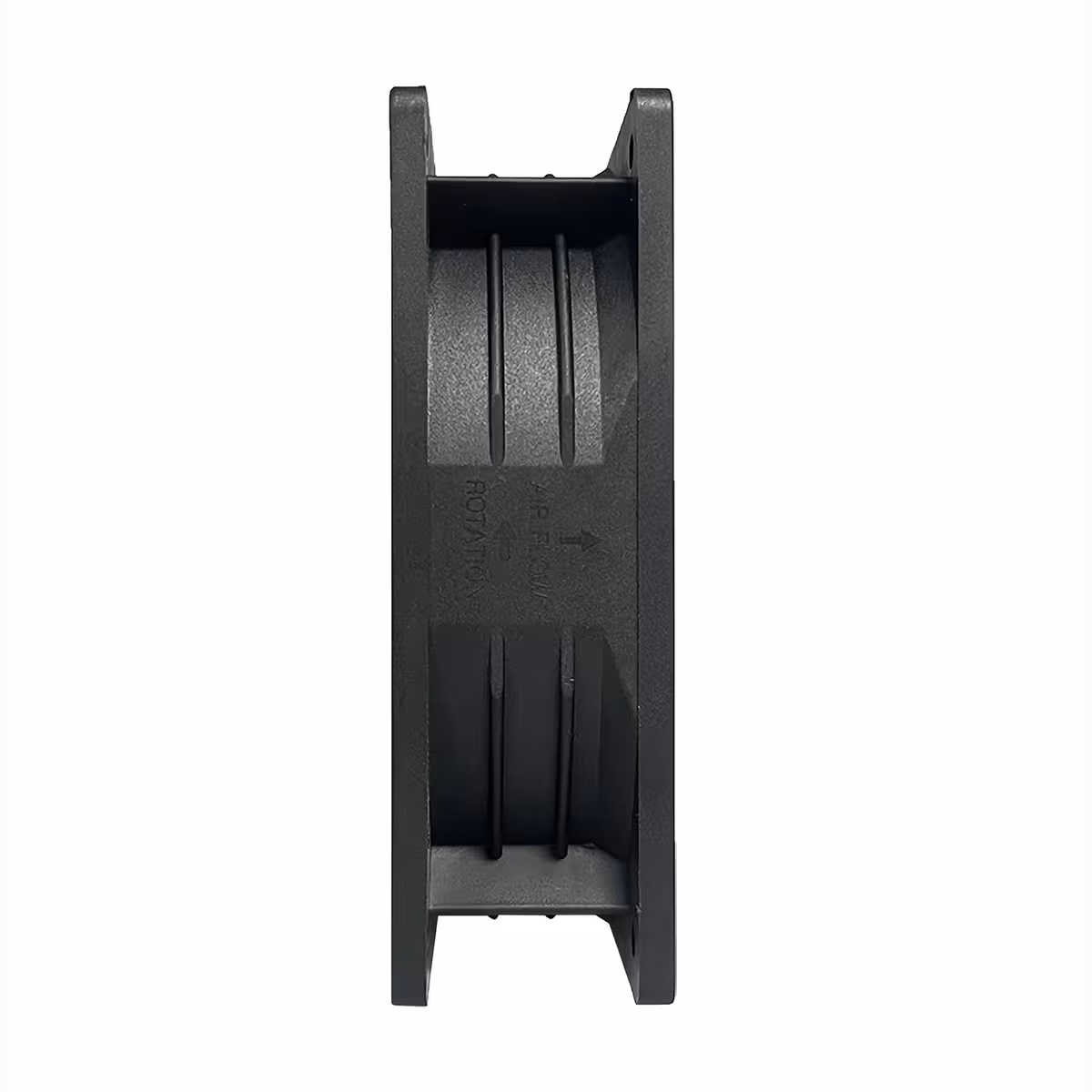 Sideprofil af 24V DC-ventilator med 38mm tykkelse