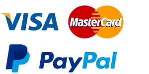 Sikre betalingsmetoder: PayPal, Visa og Mastercard